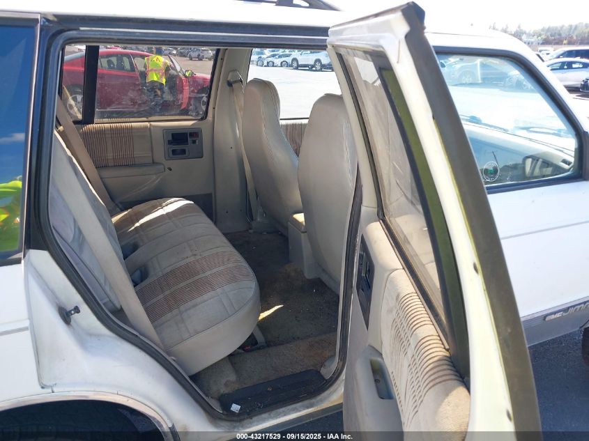 1992 GMC S15 Jimmy VIN: 1GKDT13Z7N2501377 Lot: 43217529