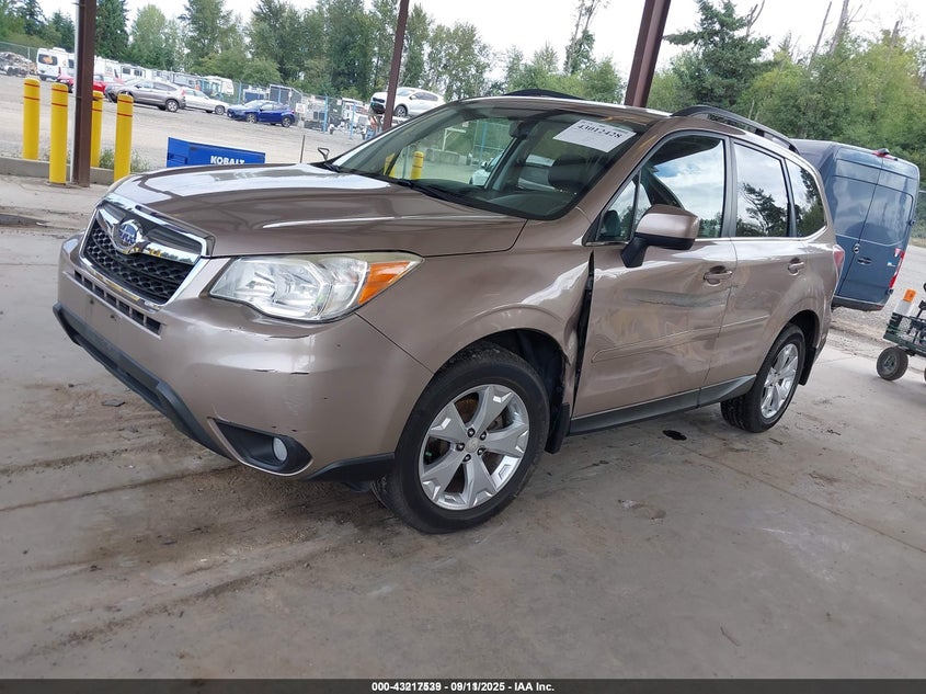 2014 SUBARU FORESTER 2.5I LIMITED - JF2SJAJC8EH418238
