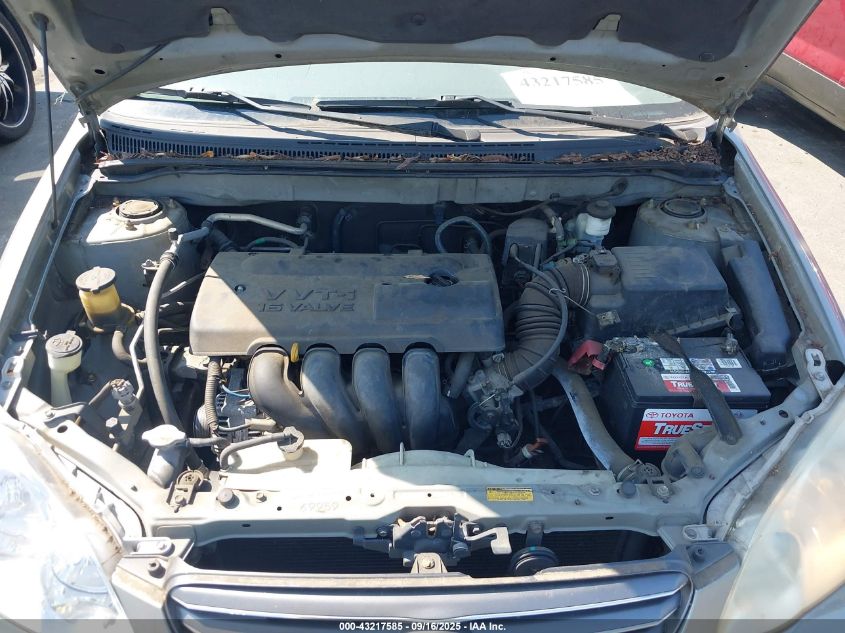 2004 Toyota Corolla Le VIN: 2T1BR32E44C274161 Lot: 43217585