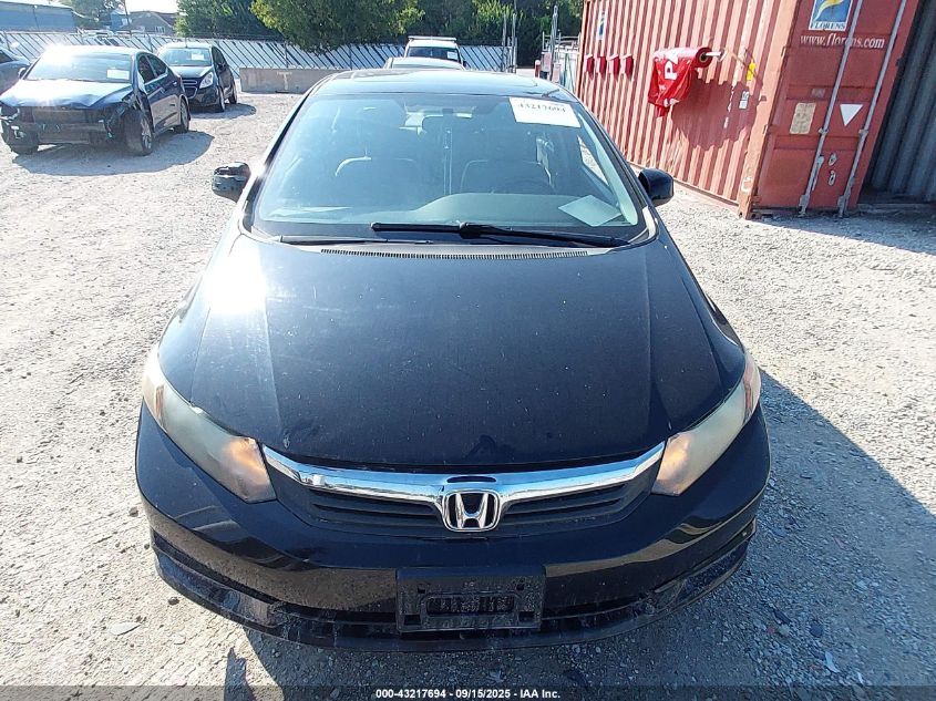 2012 Honda Civic Ex-L VIN: 19XFB2F97CE056860 Lot: 43217694