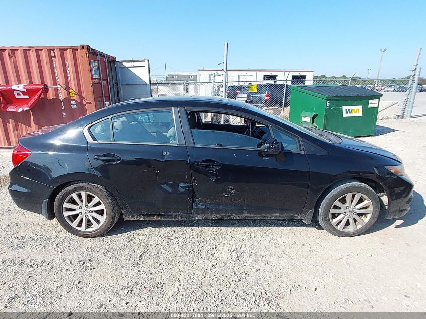 2012 Honda Civic Ex-L VIN: 19XFB2F97CE056860 Lot: 43217694