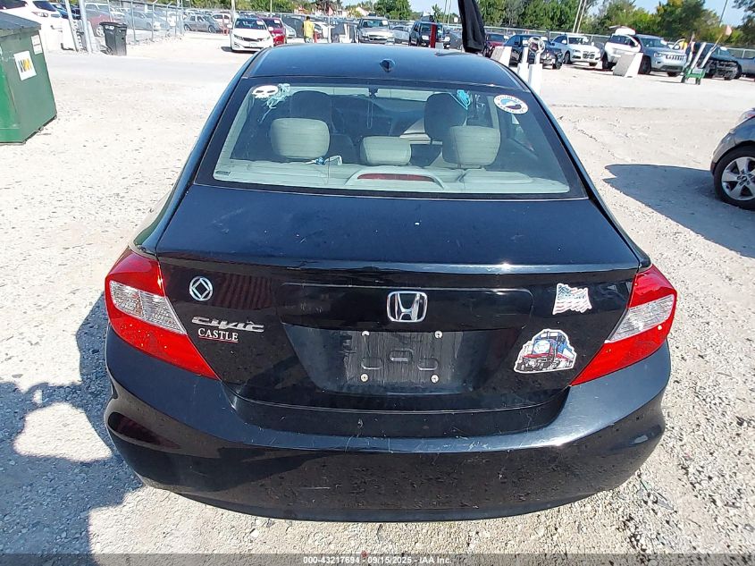 2012 Honda Civic Ex-L VIN: 19XFB2F97CE056860 Lot: 43217694
