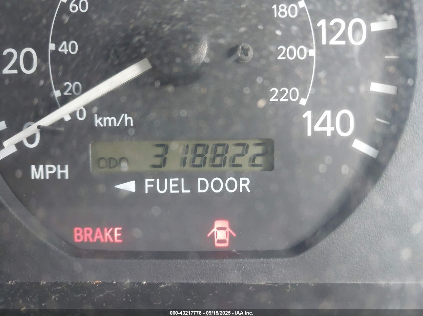 2000 Toyota Camry Le V6 VIN: 4T1BF22K1YU100576 Lot: 43217778