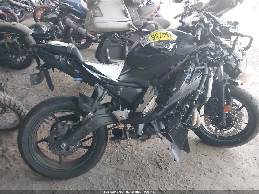 2025 Kawasaki Ex650 R VIN: ML5EXER16SDAF4112 Lot: 43217799