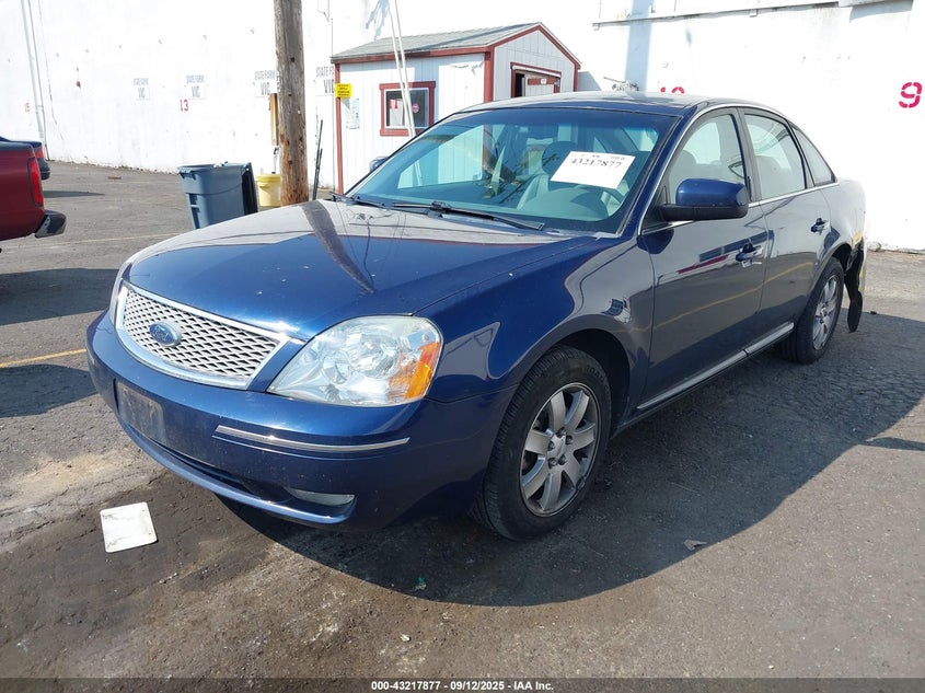 2007 Ford Five Hundred Sel blue sedan gasoline 1FAHP27187G109743 photo #3
