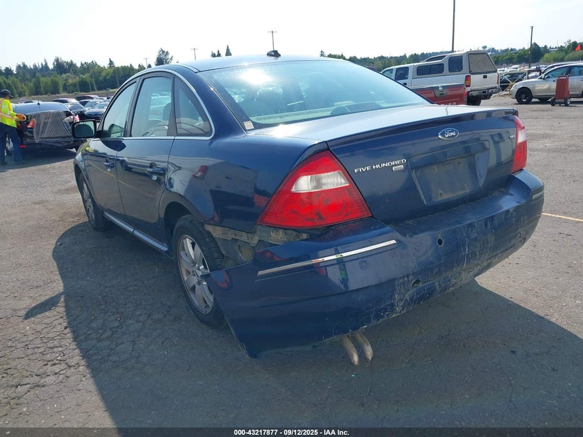 2007 Ford Five Hundred Sel blue sedan gasoline 1FAHP27187G109743 photo #4