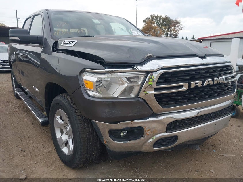 2022 Ram 1500 Big Horn 4X4 6'4 Box VIN: 1C6SRFBT8NN475938 Lot: 43217880