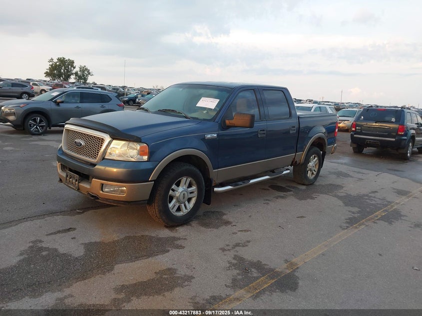 2004 Ford F-150 Fx4/Lariat/Xlt blue truck gasoline 1FTPW14584KA05885 photo #3