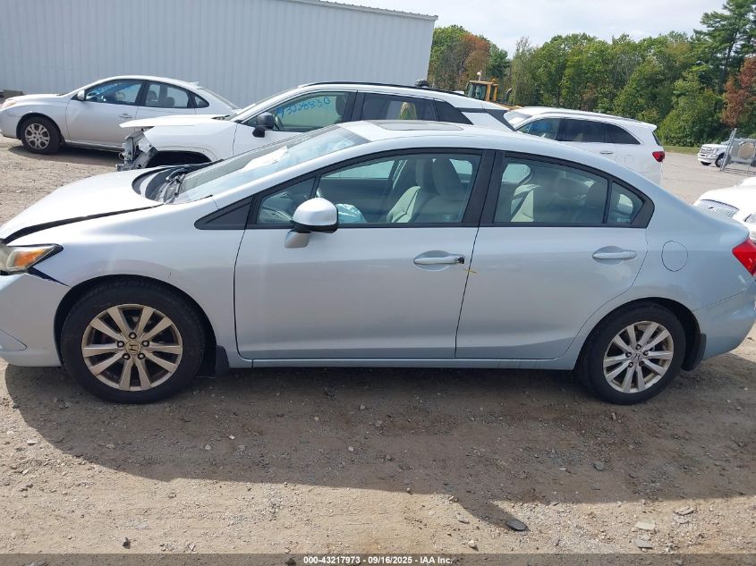 2012 Honda Civic Ex VIN: 2HGFB2F85CH533542 Lot: 43217973