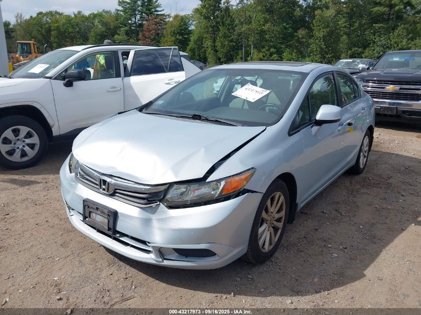 2012 Honda Civic Ex VIN: 2HGFB2F85CH533542 Lot: 43217973