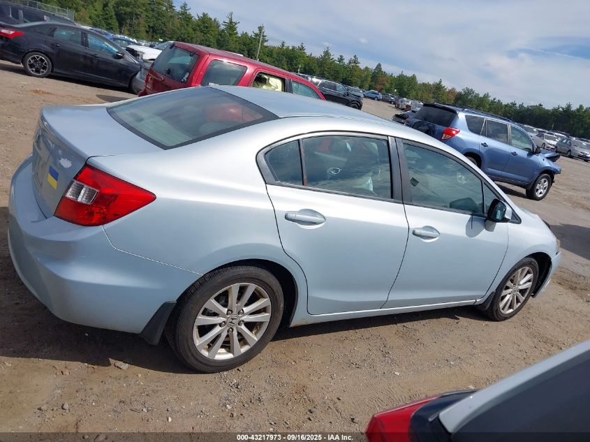 2012 Honda Civic Ex VIN: 2HGFB2F85CH533542 Lot: 43217973
