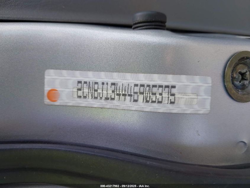 2004 Chevrolet Tracker VIN: 2CNBJ134446905375 Lot: 43217982