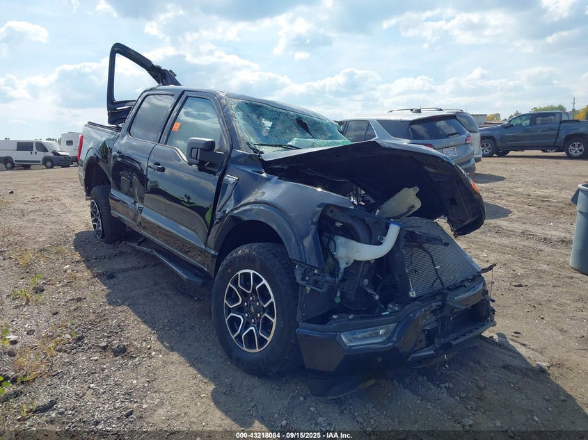 2023 Ford F-150 Xlt black truck gasoline 1FTEW1EP2PFB19742 photo #1