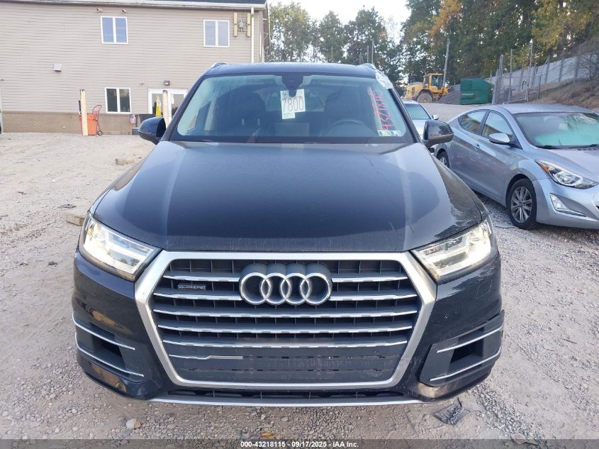 2018 Audi Q7 3.0T Premium VIN: WA1LAAF7XJD036495 Lot: 43218115