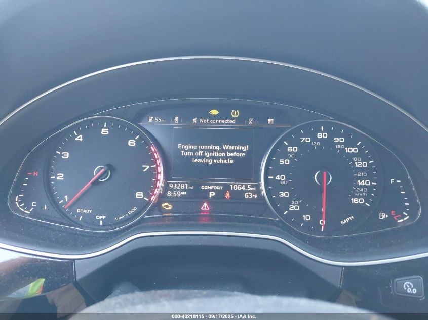 2018 Audi Q7 3.0T Premium VIN: WA1LAAF7XJD036495 Lot: 43218115