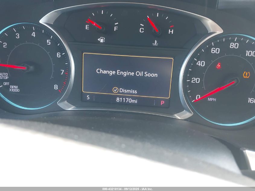 2020 Chevrolet Traverse Fwd Lt Leather VIN: 1GNERHKW6LJ116353 Lot: 43218134