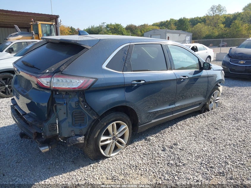 Vin: 2fmpk3j84gbc51459, lot: 43712641, ford edge sel 20164