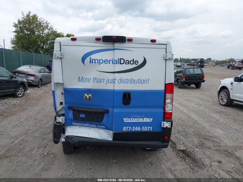 2025 Ram Promaster 1500 Tradesman Low Roof 118 Wb W/Pass Seat VIN: 3C6LRVNG5SE505961 Lot: 43218194