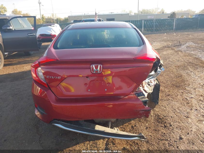 2020 Honda Civic Lx VIN: 2HGFC2F63LH543370 Lot: 43218245