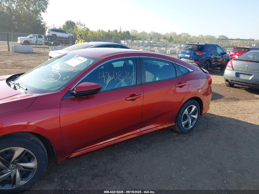 2020 Honda Civic Lx VIN: 2HGFC2F63LH543370 Lot: 43218245