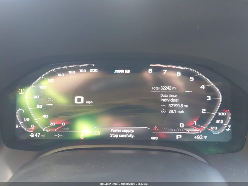 2022 BMW M8 Competition VIN: WBSAE0C01NCH36044 Lot: 43218266