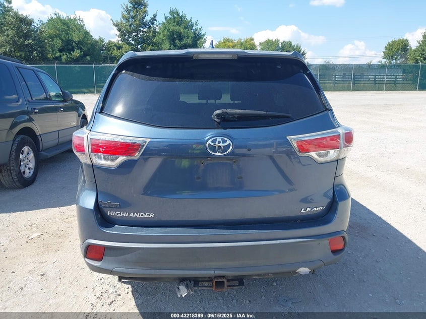 2014 TOYOTA HIGHLANDER LE PLUS V6 - 5TDBKRFH1ES013333