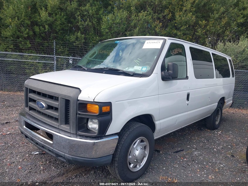 2014 Ford E-350 Super Duty Xl white van gasoline 1FBSS3BL7EDA46005 photo #3