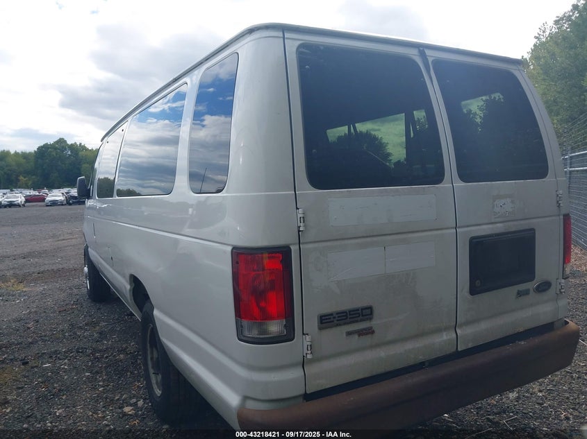 2014 Ford E-350 Super Duty Xl white van gasoline 1FBSS3BL7EDA46005 photo #4