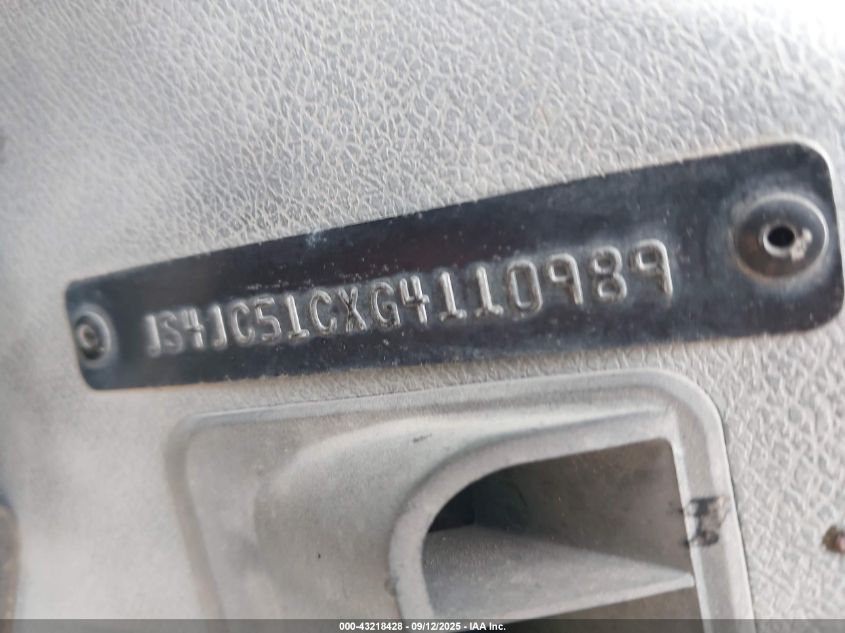 1986 Suzuki Samurai VIN: JS4JC51CXG4110989 Lot: 43218428