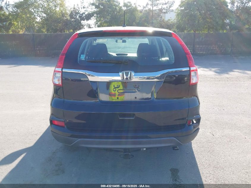 2015 Honda Cr-V Lx VIN: 5J6RM4H37FL020362 Lot: 43218495