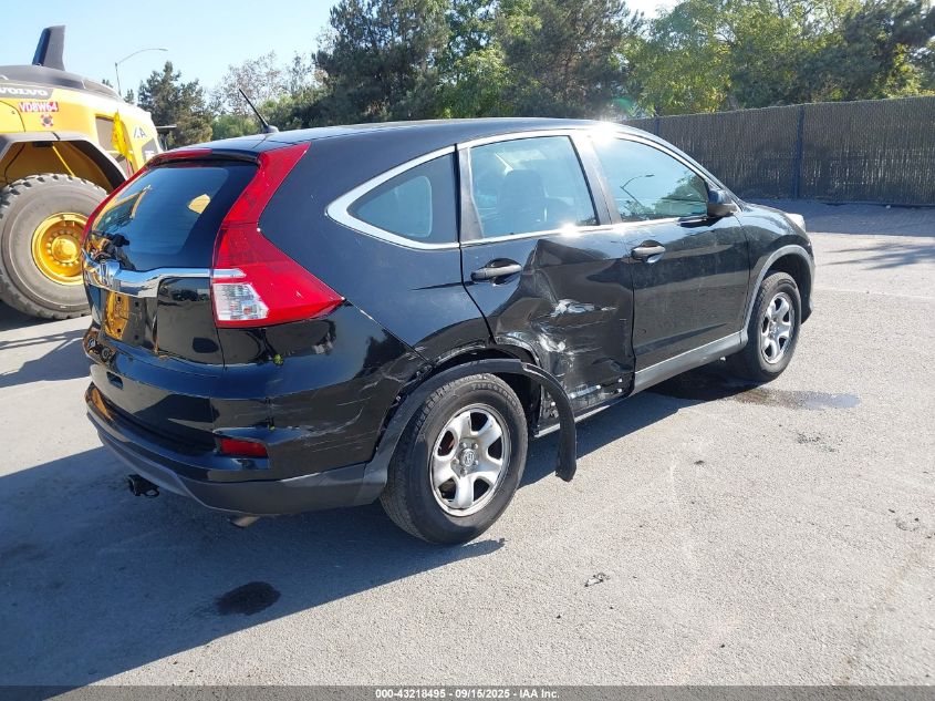 2015 Honda Cr-V Lx VIN: 5J6RM4H37FL020362 Lot: 43218495