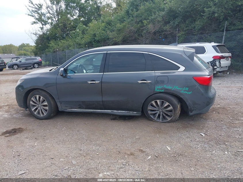 2016 Acura Mdx Technology Acurawatch Plus Packages/Technology Package VIN: 5FRYD4H48GB044537 Lot: 43218525