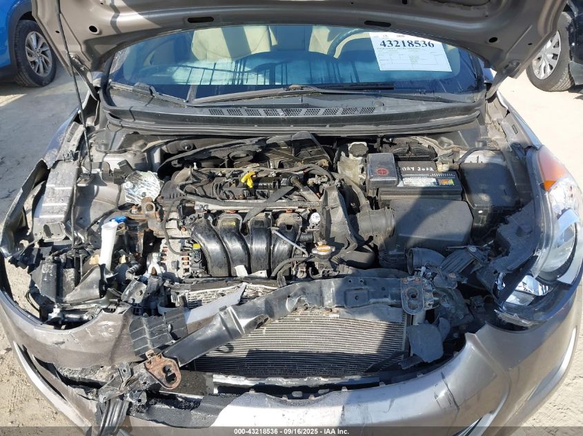 2012 Hyundai Elantra Gls VIN: 5NPDH4AEXCH104708 Lot: 43218536