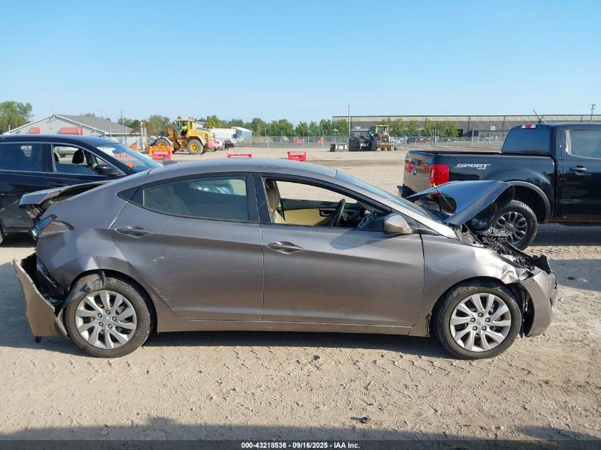 2012 Hyundai Elantra Gls VIN: 5NPDH4AEXCH104708 Lot: 43218536