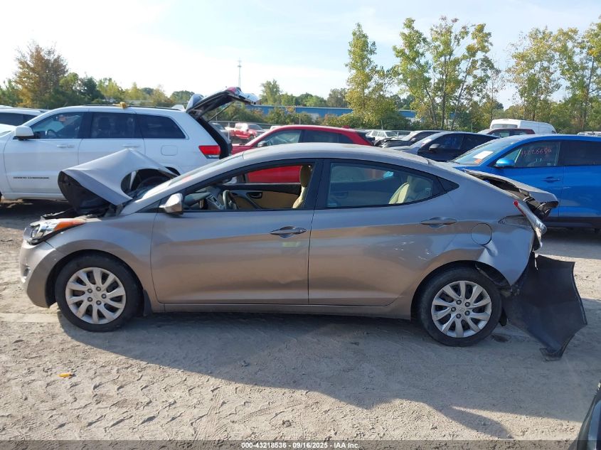 2012 Hyundai Elantra Gls VIN: 5NPDH4AEXCH104708 Lot: 43218536