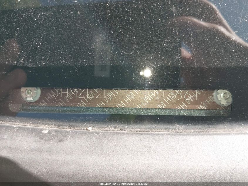 2012 Honda Insight Ex VIN: JHMZE2H73CS003861 Lot: 43218612