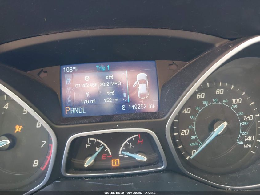 2014 Ford Focus Se VIN: 1FADP3F2XEL165962 Lot: 43218622