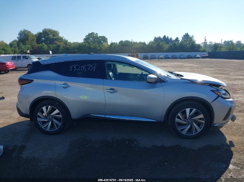 2019 Nissan Murano Sl VIN: 5N1AZ2MS0KN163234 Lot: 43218751