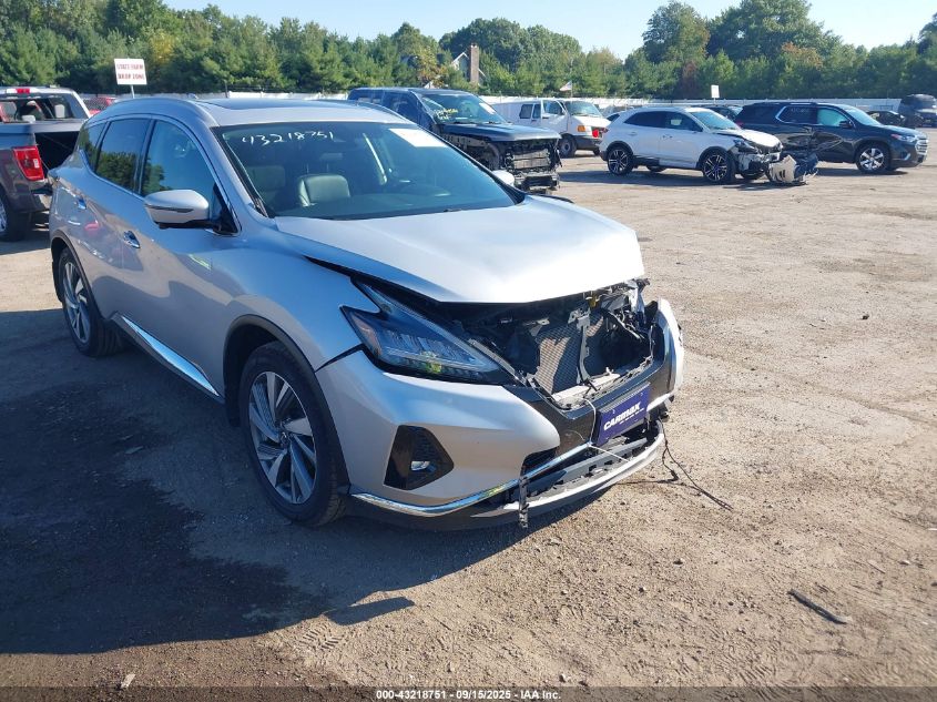 2019 Nissan Murano Sl VIN: 5N1AZ2MS0KN163234 Lot: 43218751