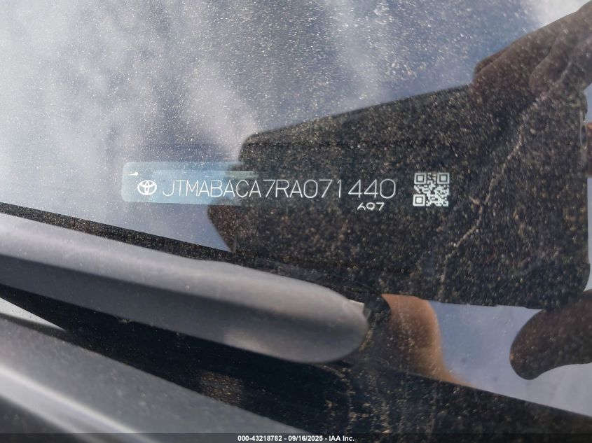 2024 Toyota Bz4X Xle VIN: JTMABACA7RA071440 Lot: 43218782