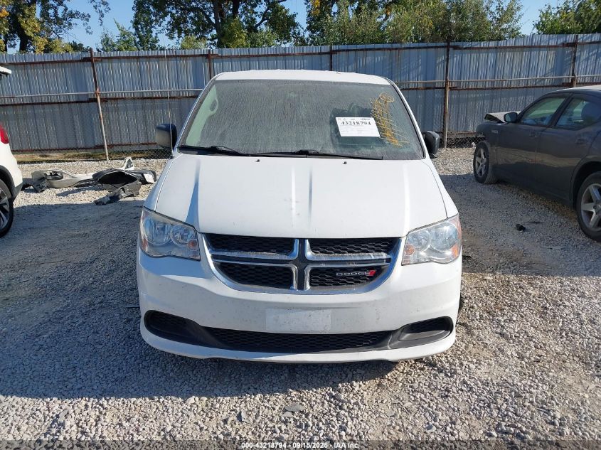 2017 Dodge Grand Caravan Se VIN: 2C4RDGBG2HR612880 Lot: 43218794