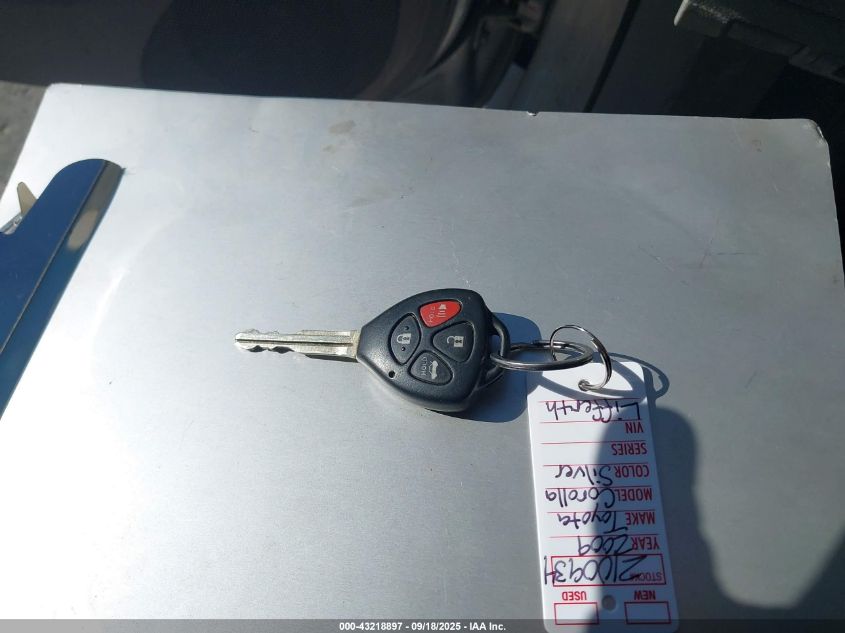 2009 Toyota Corolla Le VIN: 1NXBU40E79Z029397 Lot: 43218897