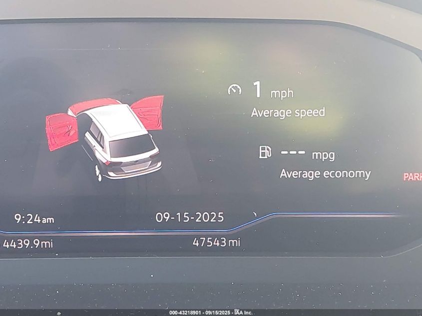 2019 Volkswagen Tiguan 2.0T Sel Premium/2.0T Sel Premium R-Line VIN: 3VV4B7AX6KM102565 Lot: 43218901