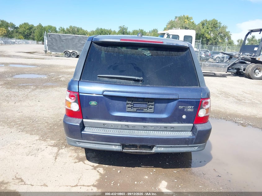2006 Land Rover Range Rover Sport Hse VIN: SALSF25486A919819 Lot: 43218903