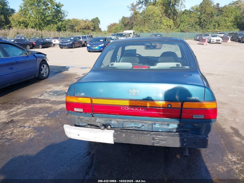 1993 Toyota Corolla Le VIN: 2T1AE00E0PC019214 Lot: 43218965