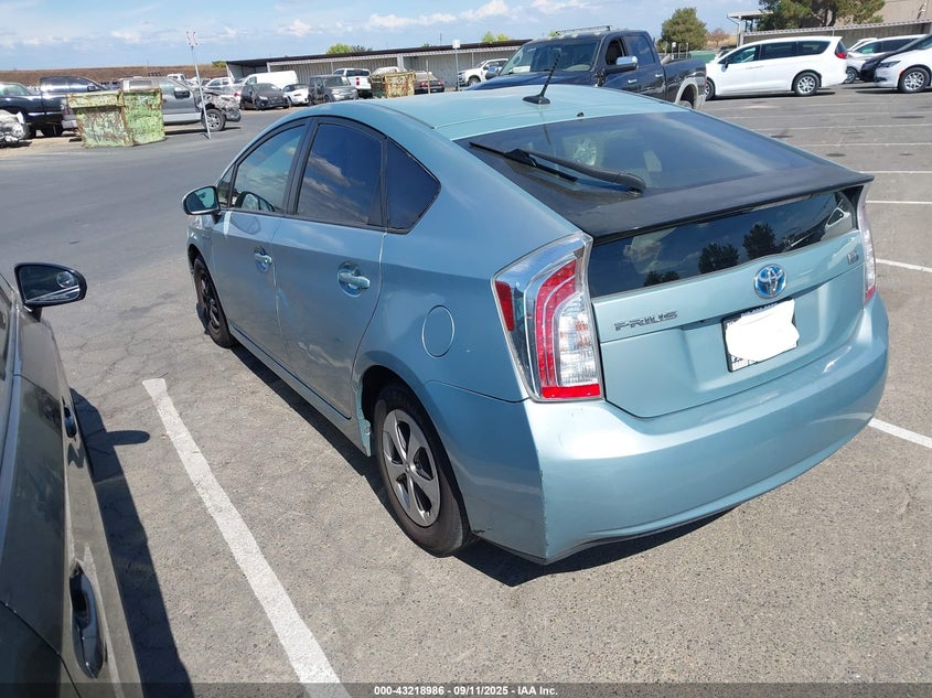 2014 Toyota Prius green hatchback hybrid JTDKN3DU8E1753835 photo #4