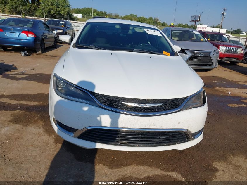 2015 Chrysler 200 Limited VIN: 1C3CCCAB7FN751277 Lot: 43219241