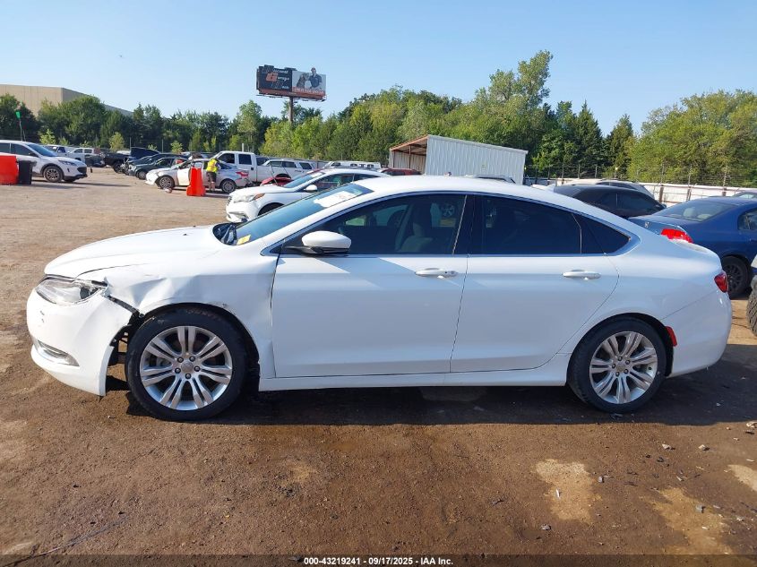 2015 Chrysler 200 Limited VIN: 1C3CCCAB7FN751277 Lot: 43219241