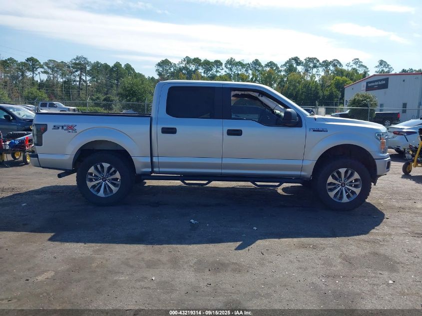 2018 Ford F-150 Xl VIN: 1FTEW1E55JFA27725 Lot: 43219314