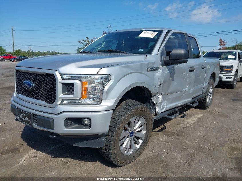 2018 Ford F-150 Xl VIN: 1FTEW1E55JFA27725 Lot: 43219314